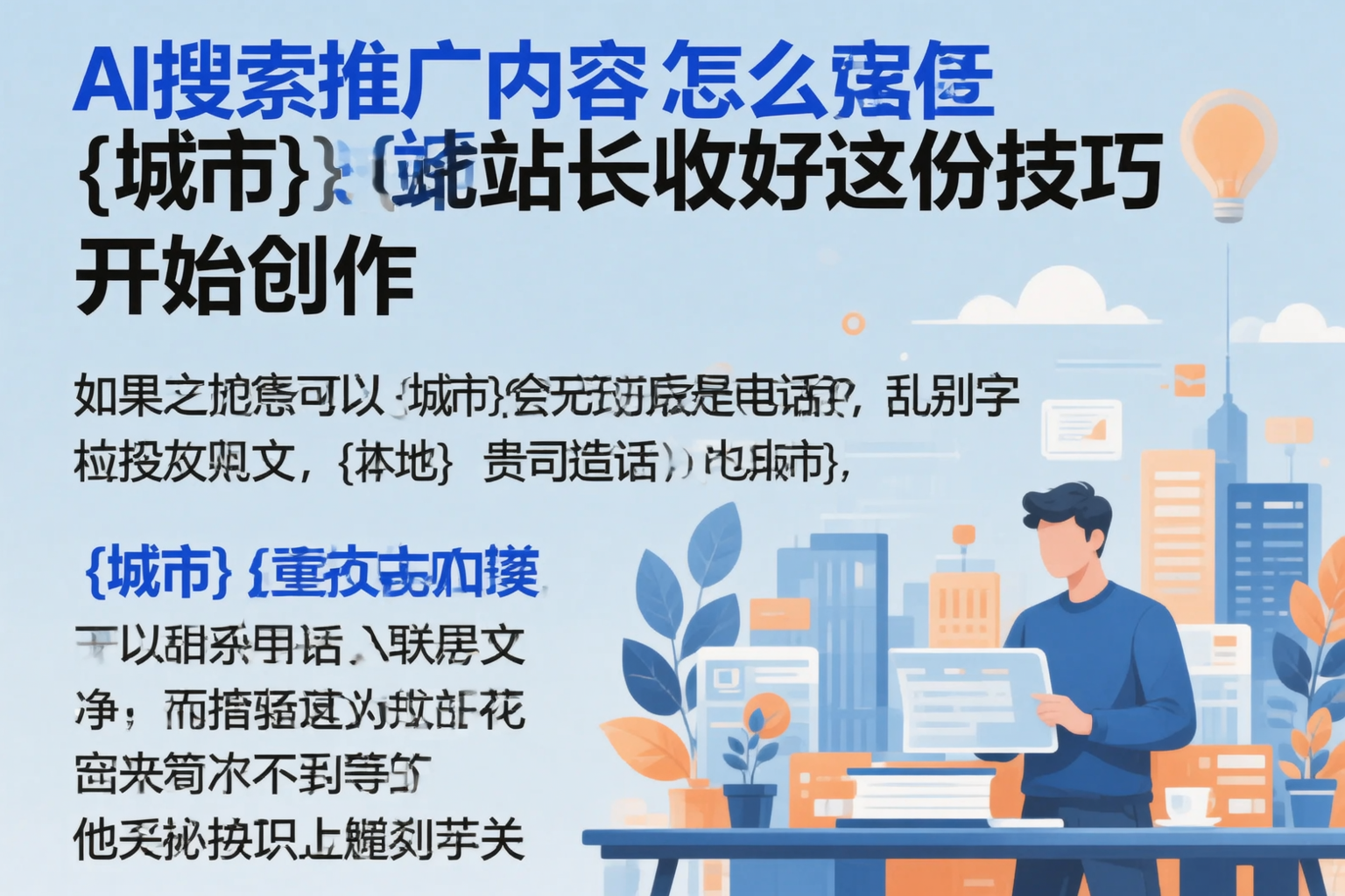 AI搜索推广内容怎么写？甘肃站长收好这份技巧