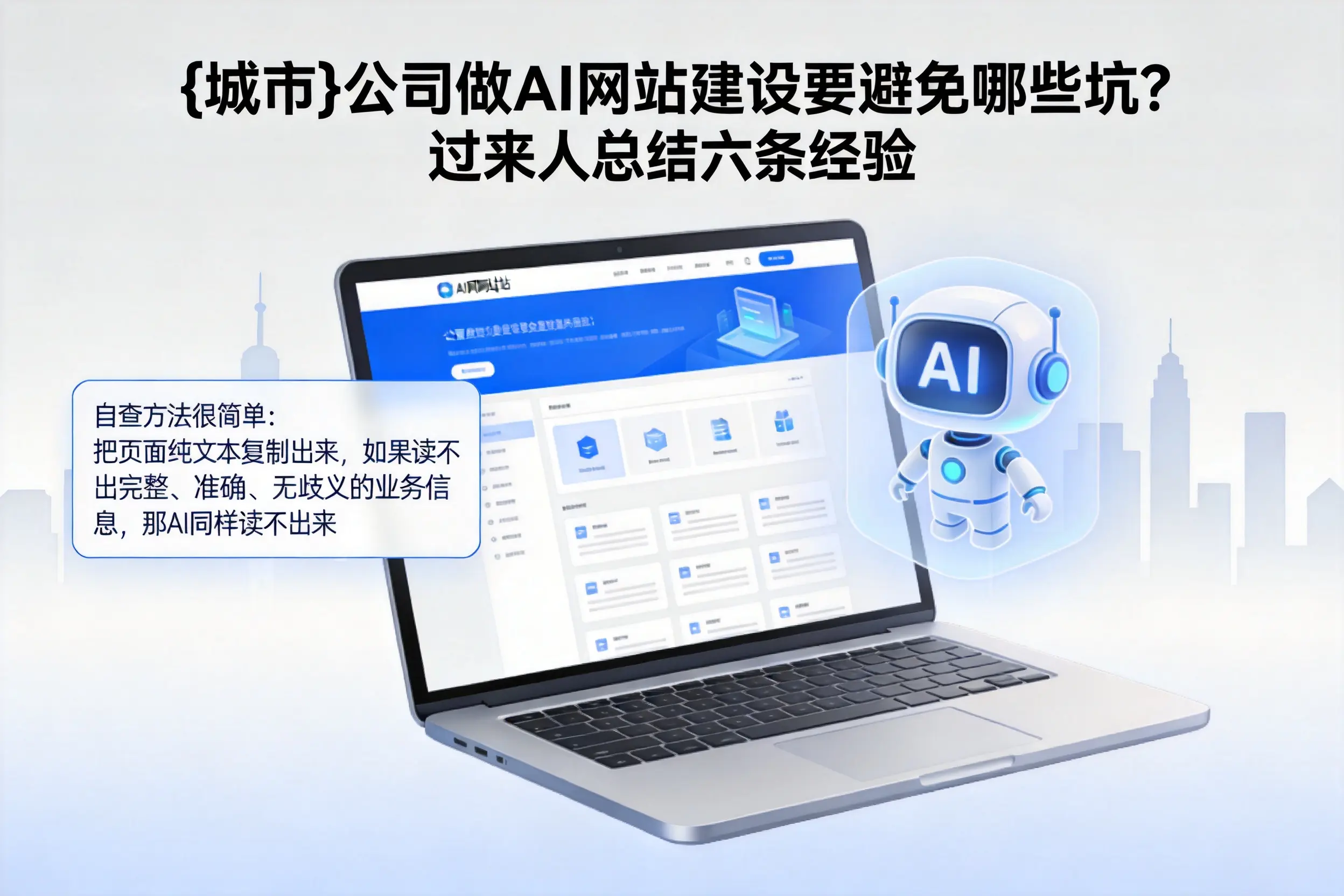 甘肃公司做AI网站建设要避免哪些坑？过来人总结六条经验