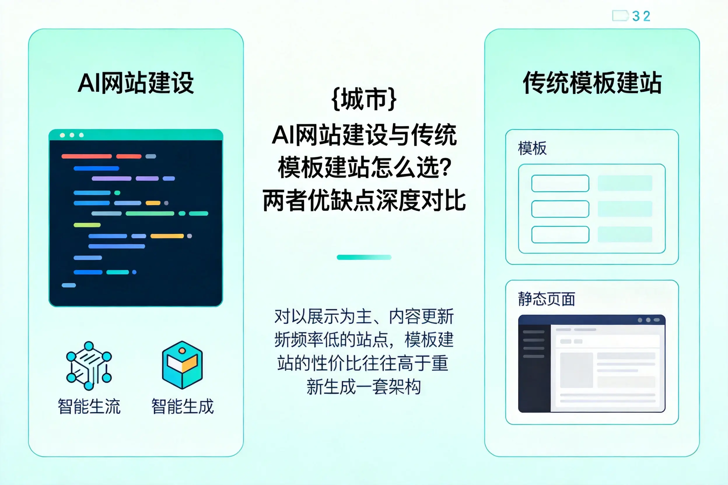甘肃AI网站建设与传统模板建站怎么选？两者优缺点深度对比