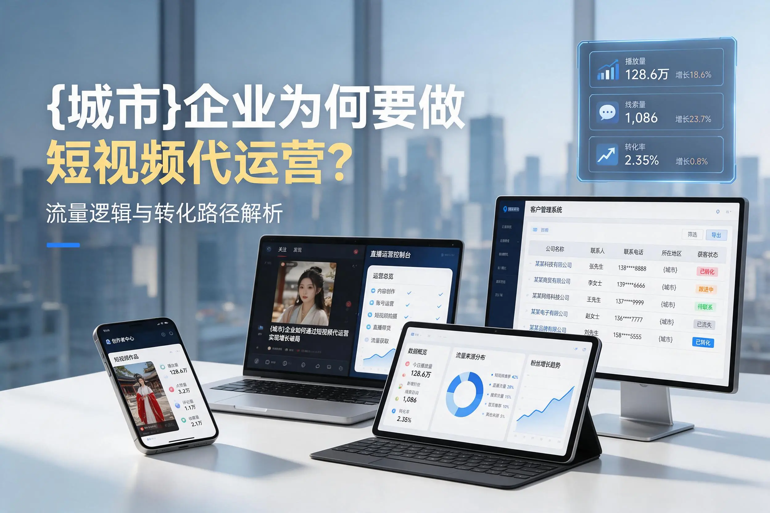 甘肃企业为何要做短视频代运营？流量逻辑与转化路径解析
