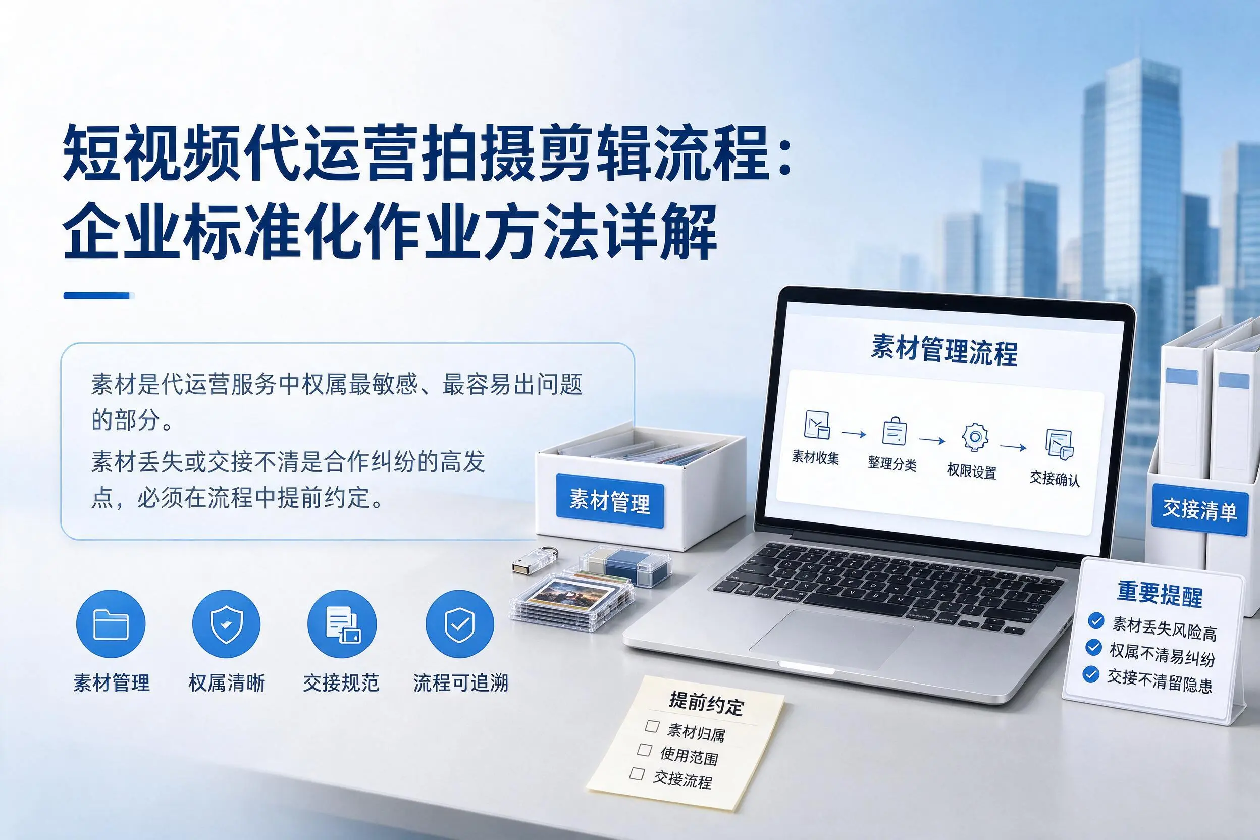 短视频代运营拍摄剪辑流程:甘肃企业标准化作业方法详解
