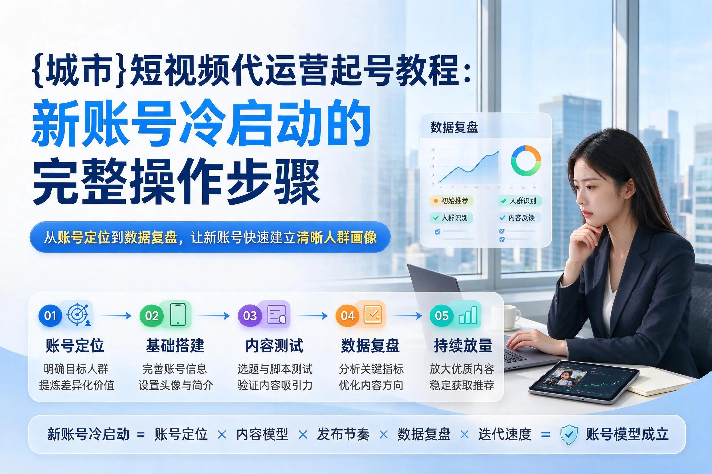 甘肃短视频代运营起号教程：新账号冷启动的完整操作步骤