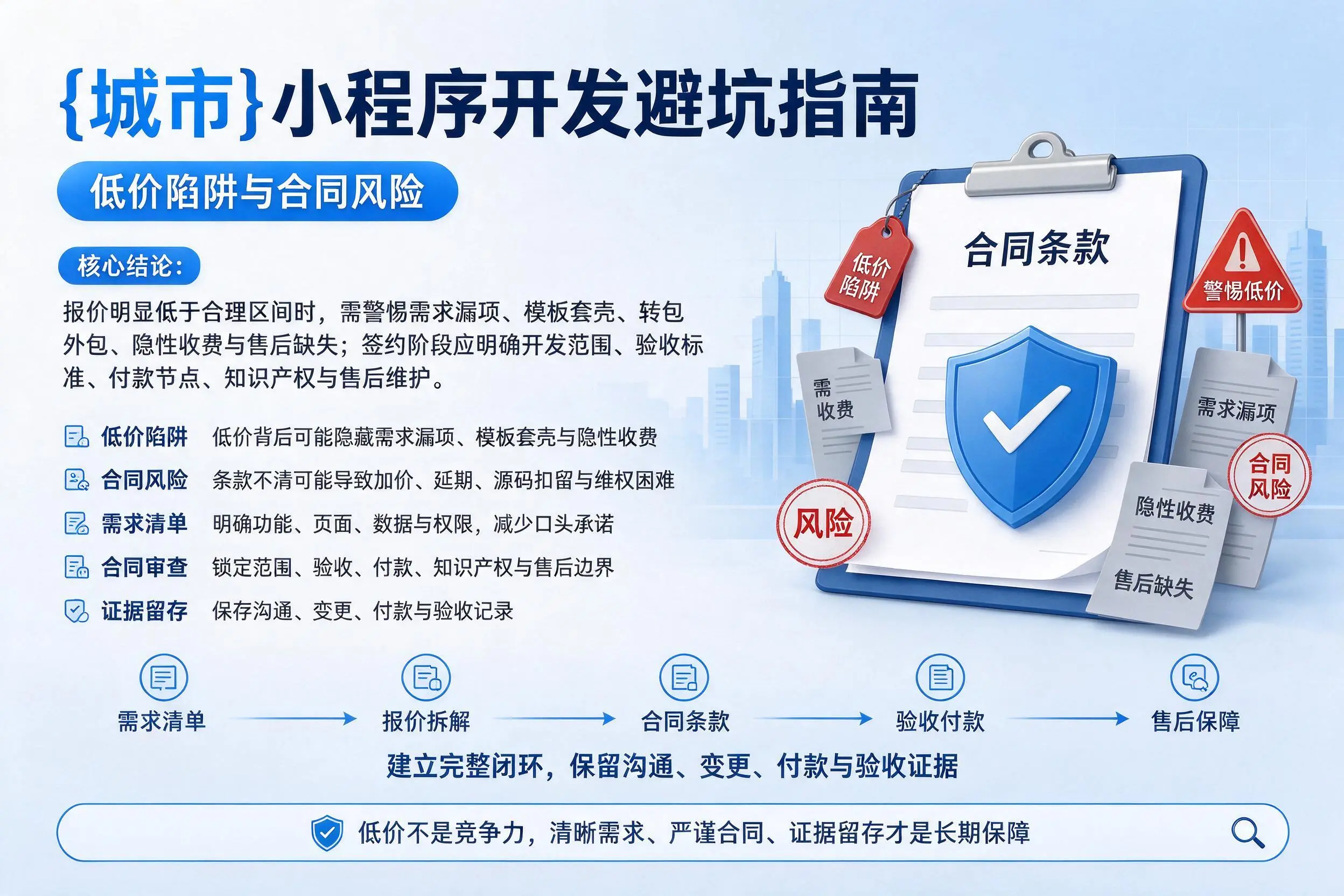 甘肃小程序开发避坑指南:低价陷阱与合同风险