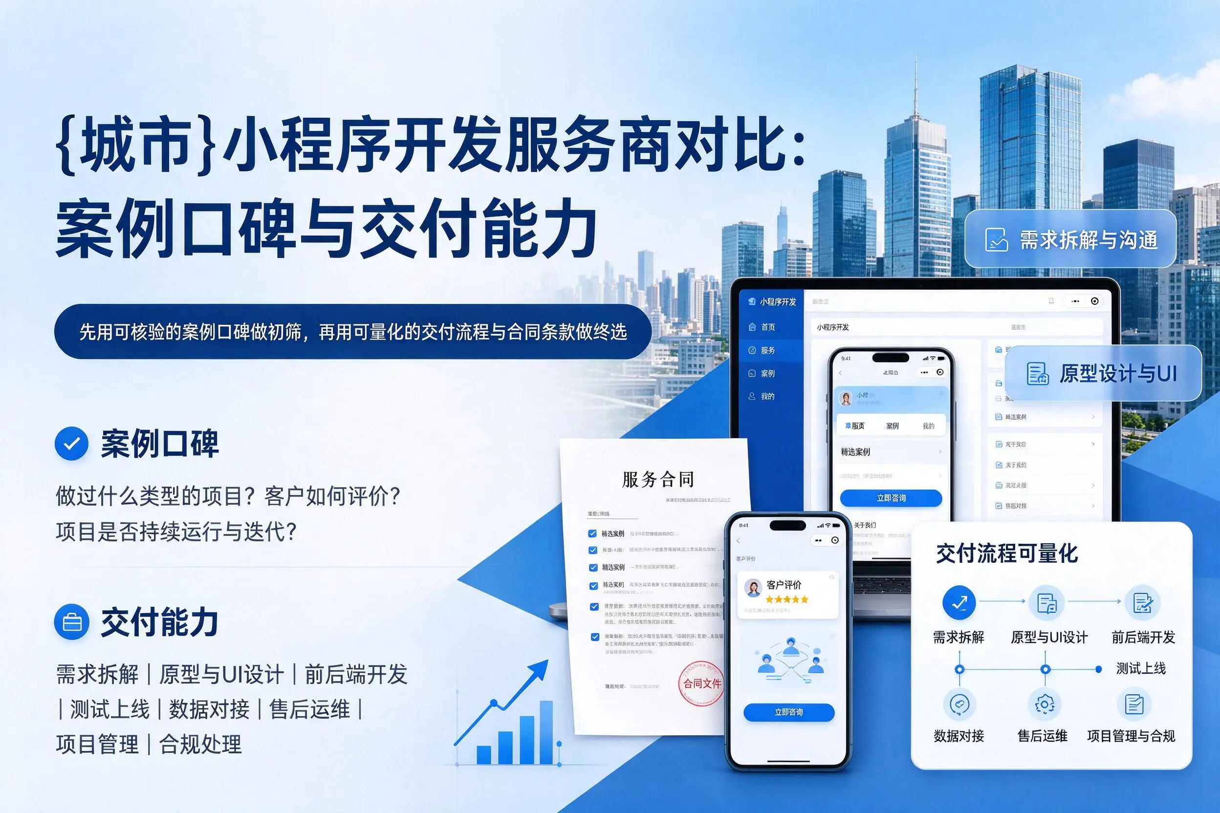 甘肃小程序开发服务商对比：案例口碑与交付能力