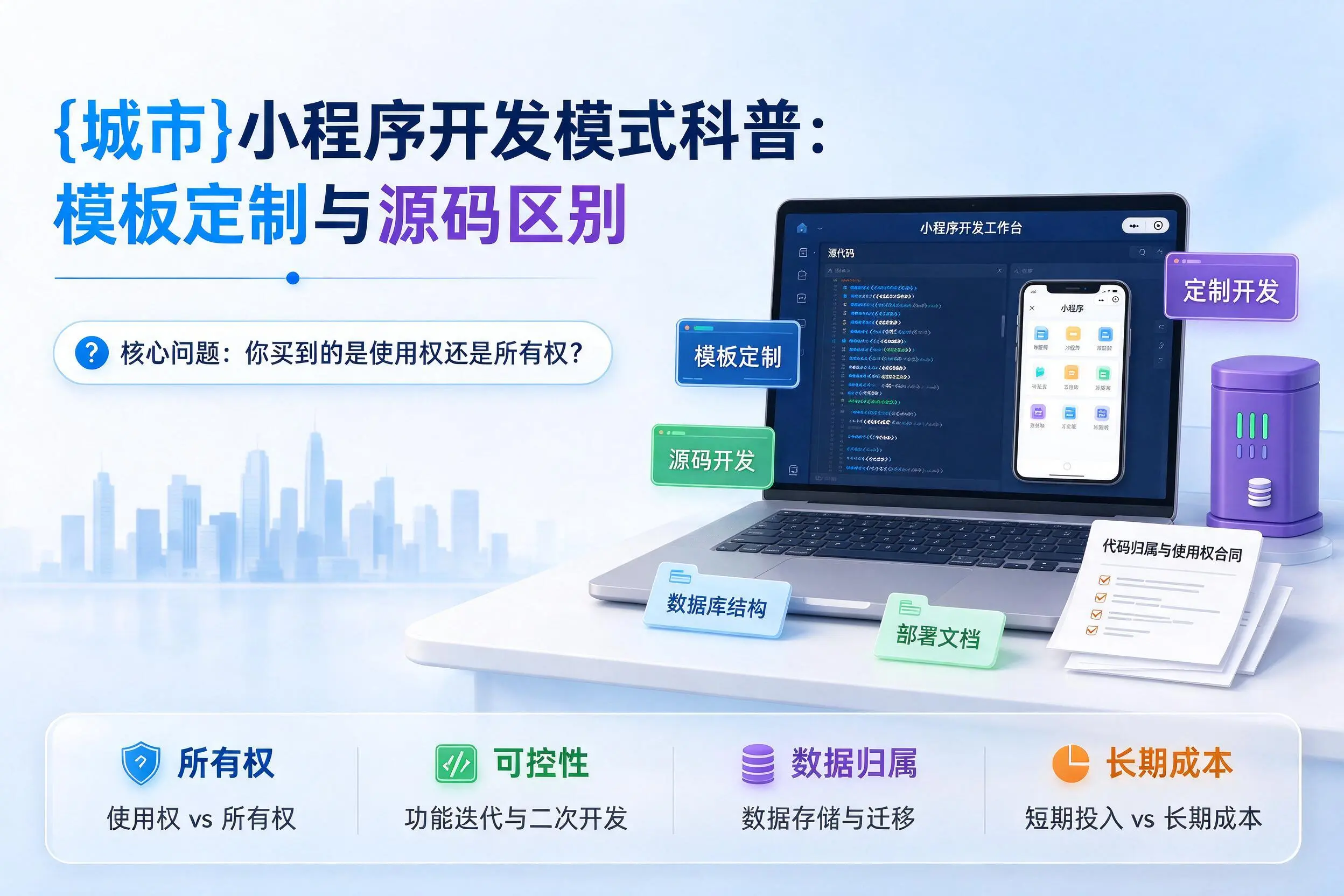 甘肃小程序开发模式科普：模板定制与源码区别