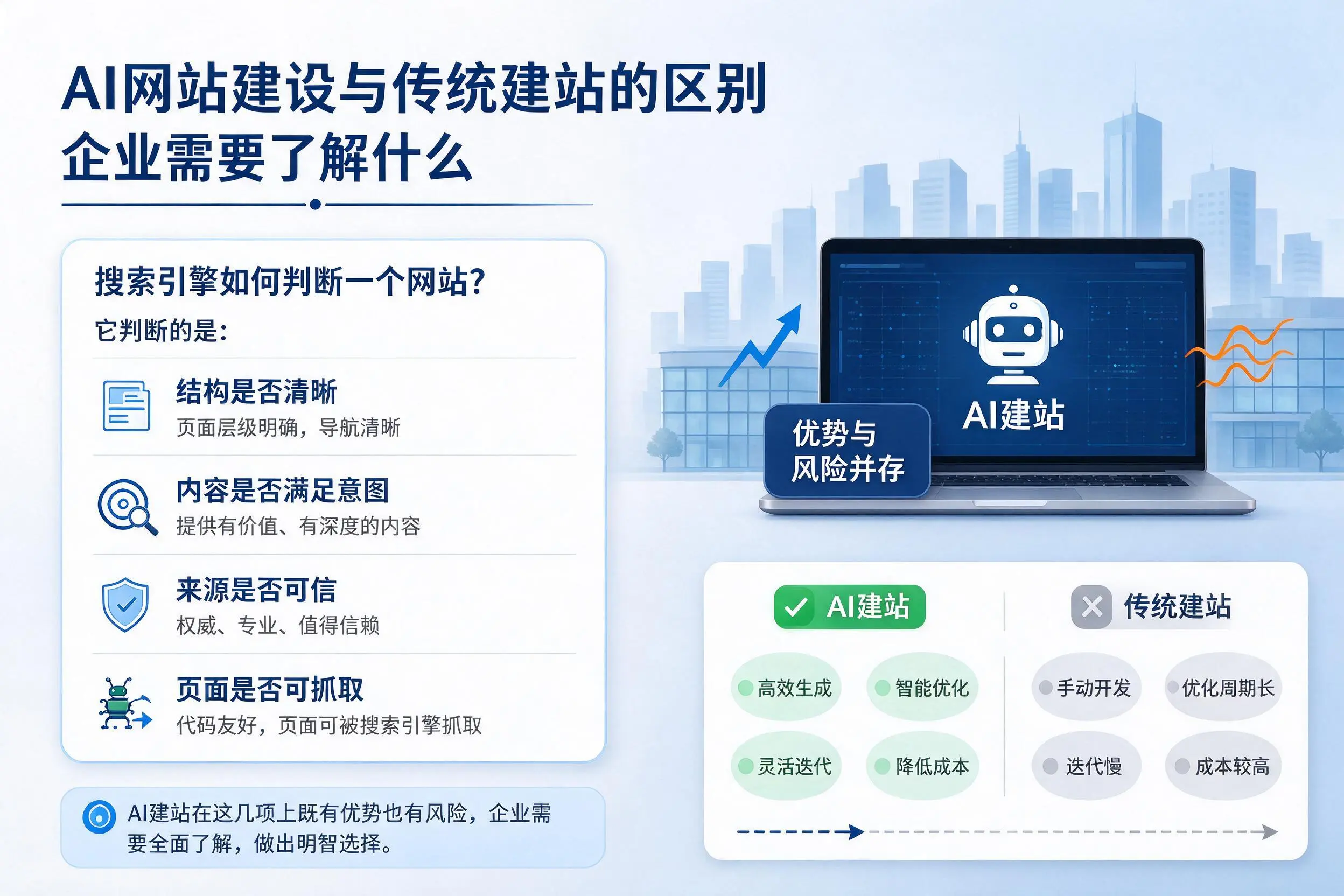 AI网站建设与传统建站的区别，甘肃企业需要了解什么