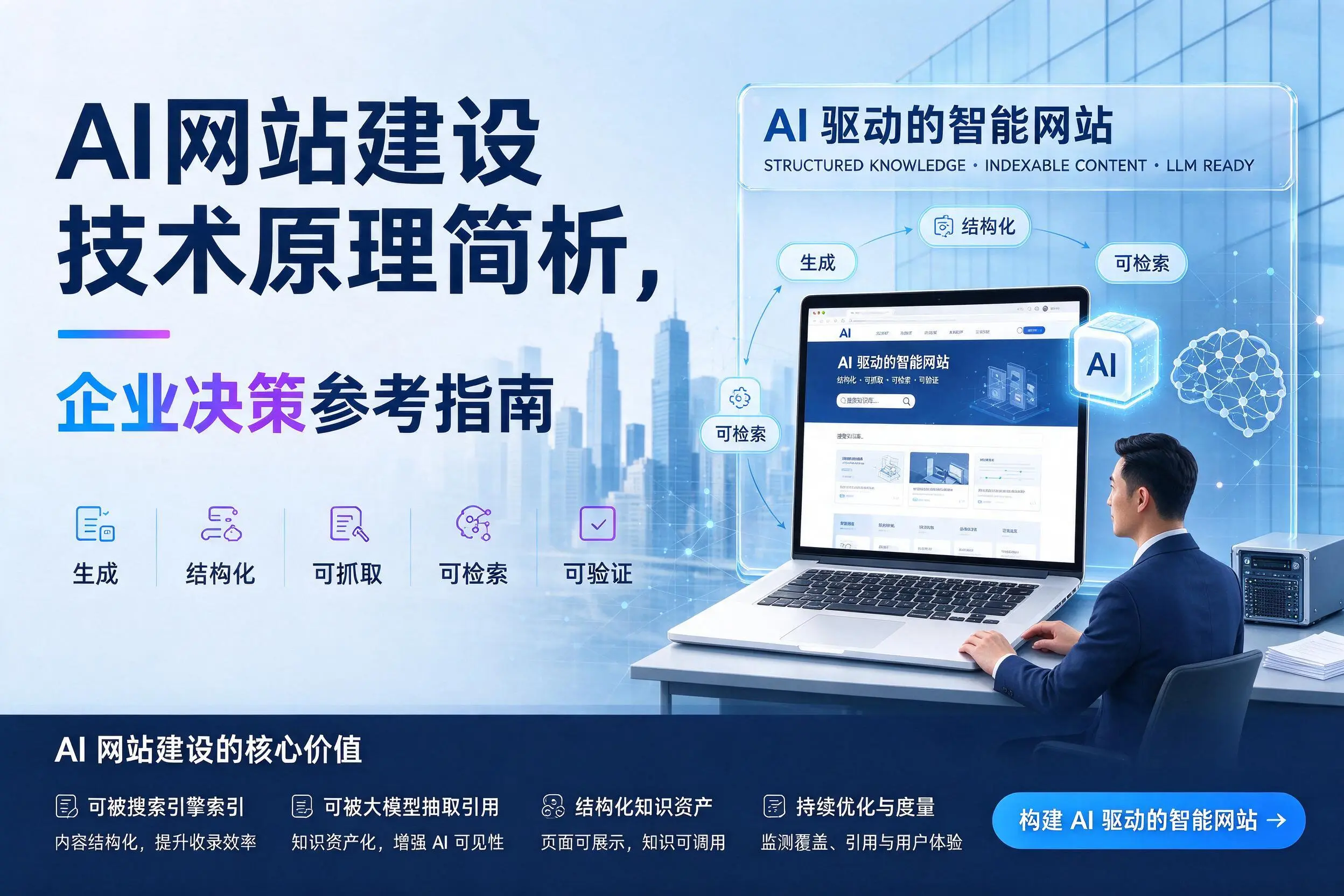 AI网站建设技术原理简析，甘肃企业决策参考指南