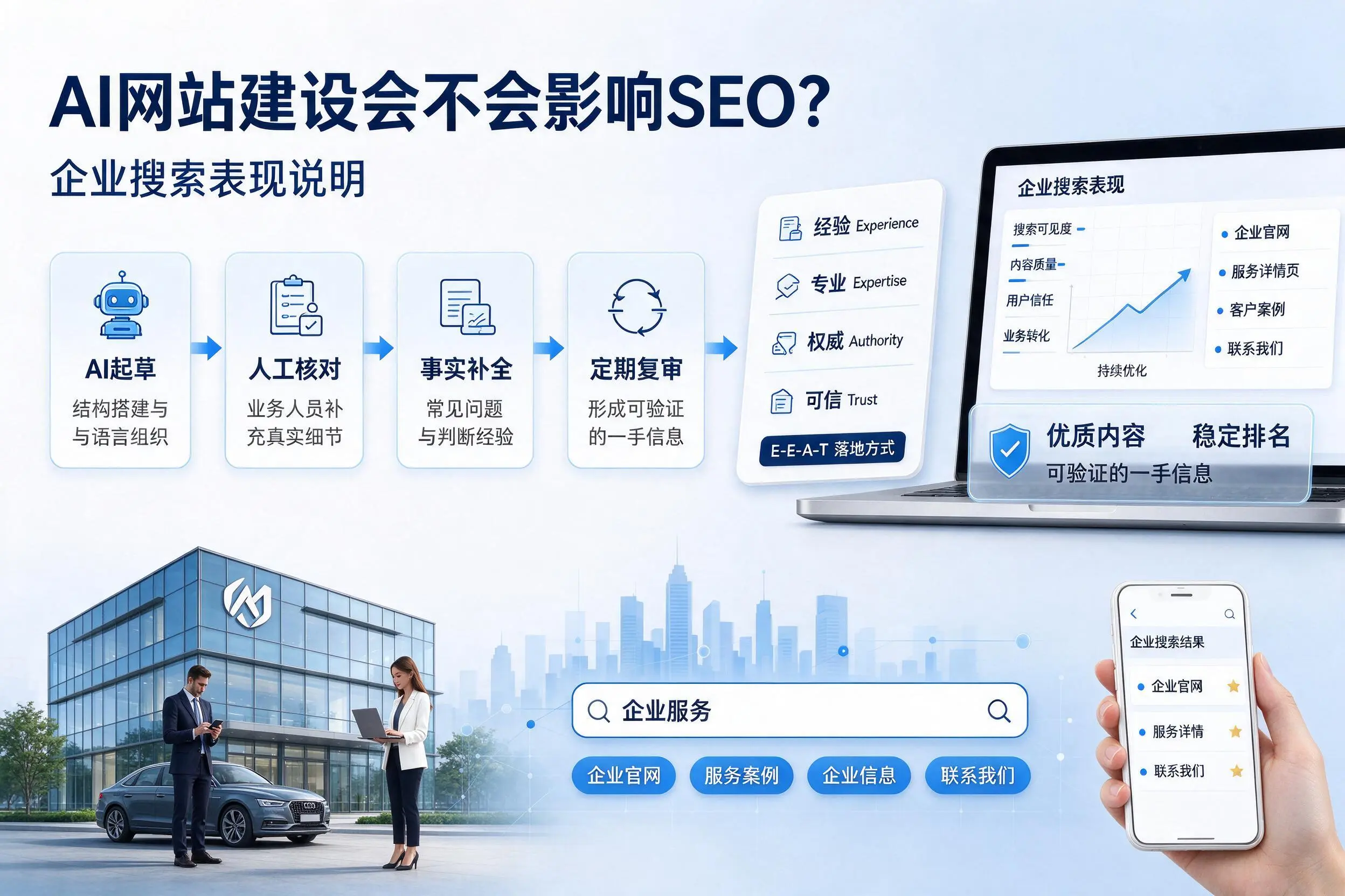 AI网站建设会不会影响SEO?甘肃企业搜索表现说明