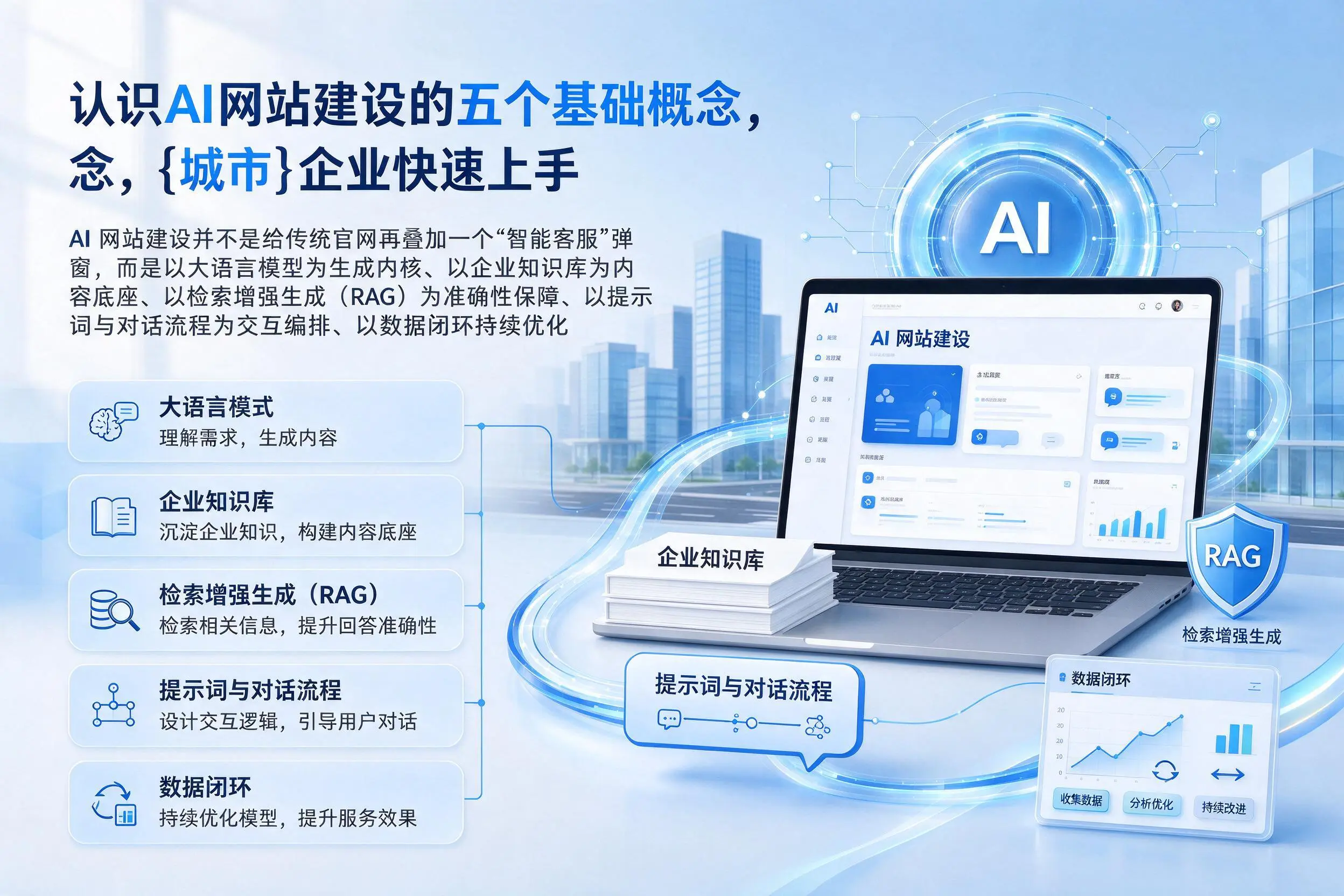 认识AI网站建设的五个基础概念，甘肃企业快速上手