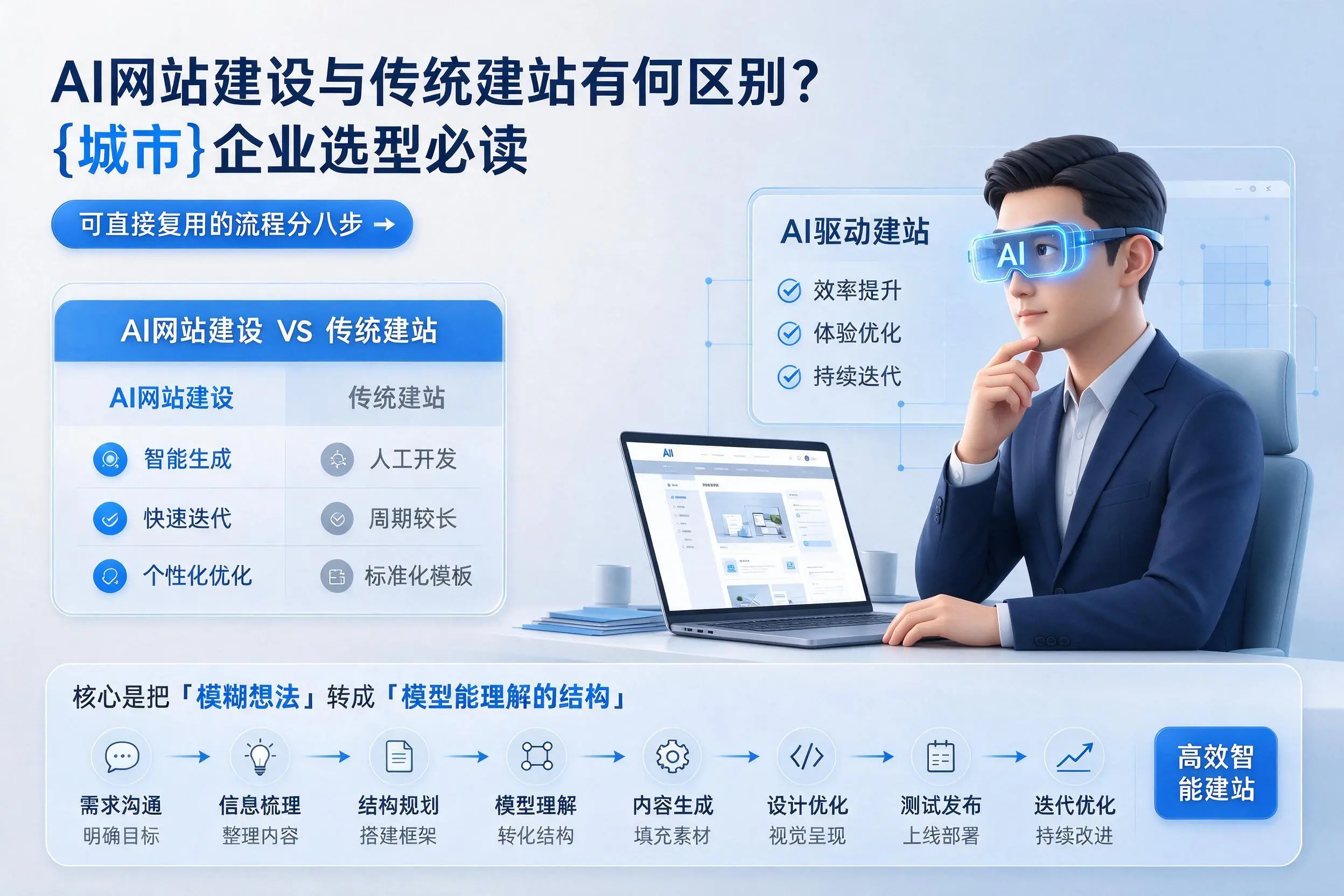 AI网站建设与传统建站有何区别?甘肃企业选型必读