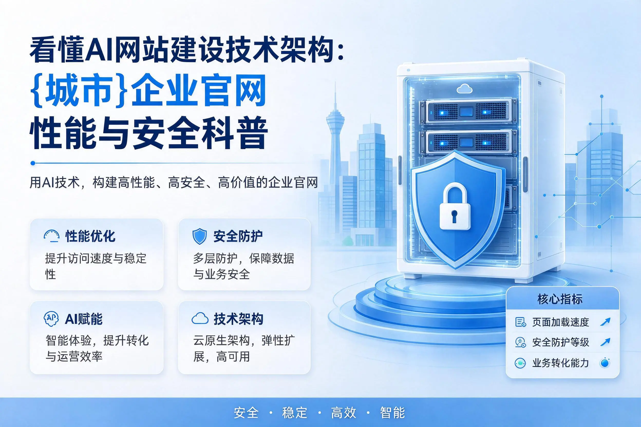 看懂AI网站建设技术架构:甘肃企业官网性能与安全科普