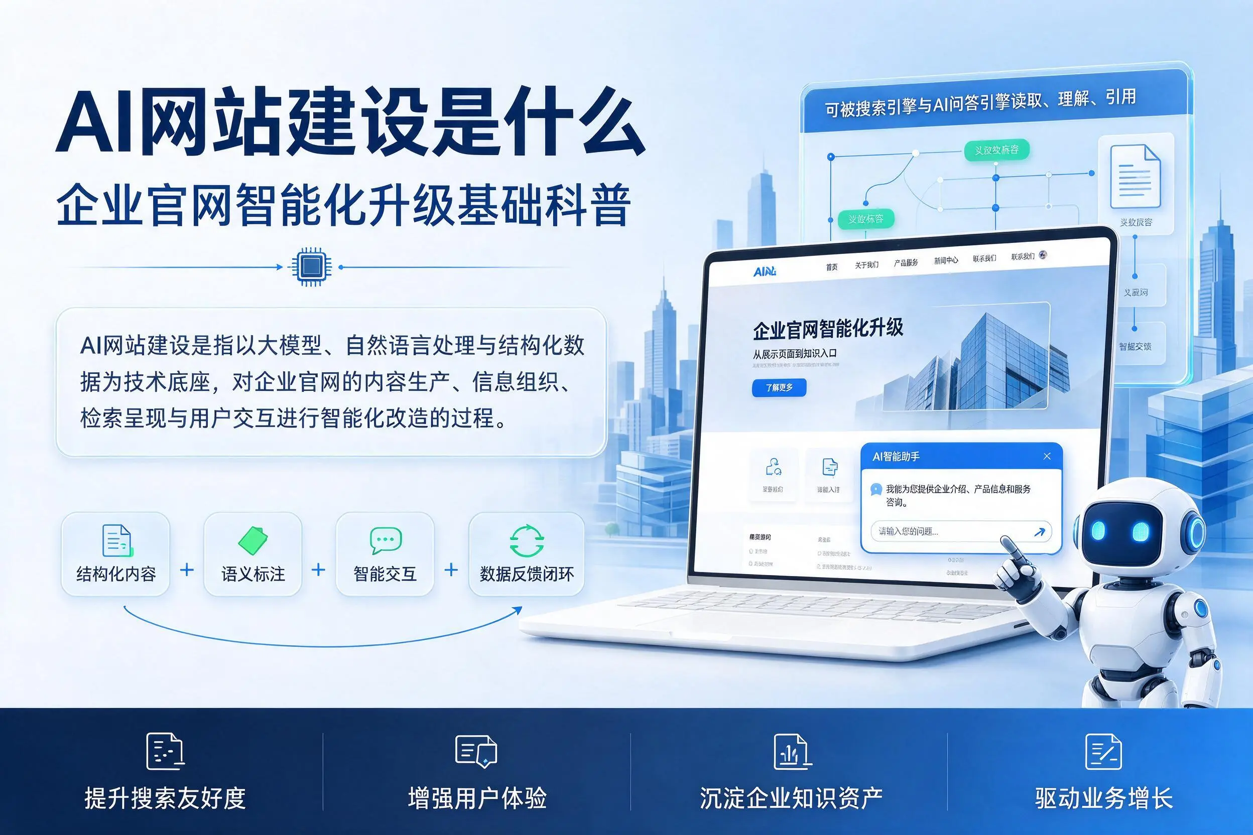 AI网站建设是什么:甘肃企业官网智能化升级基础科普