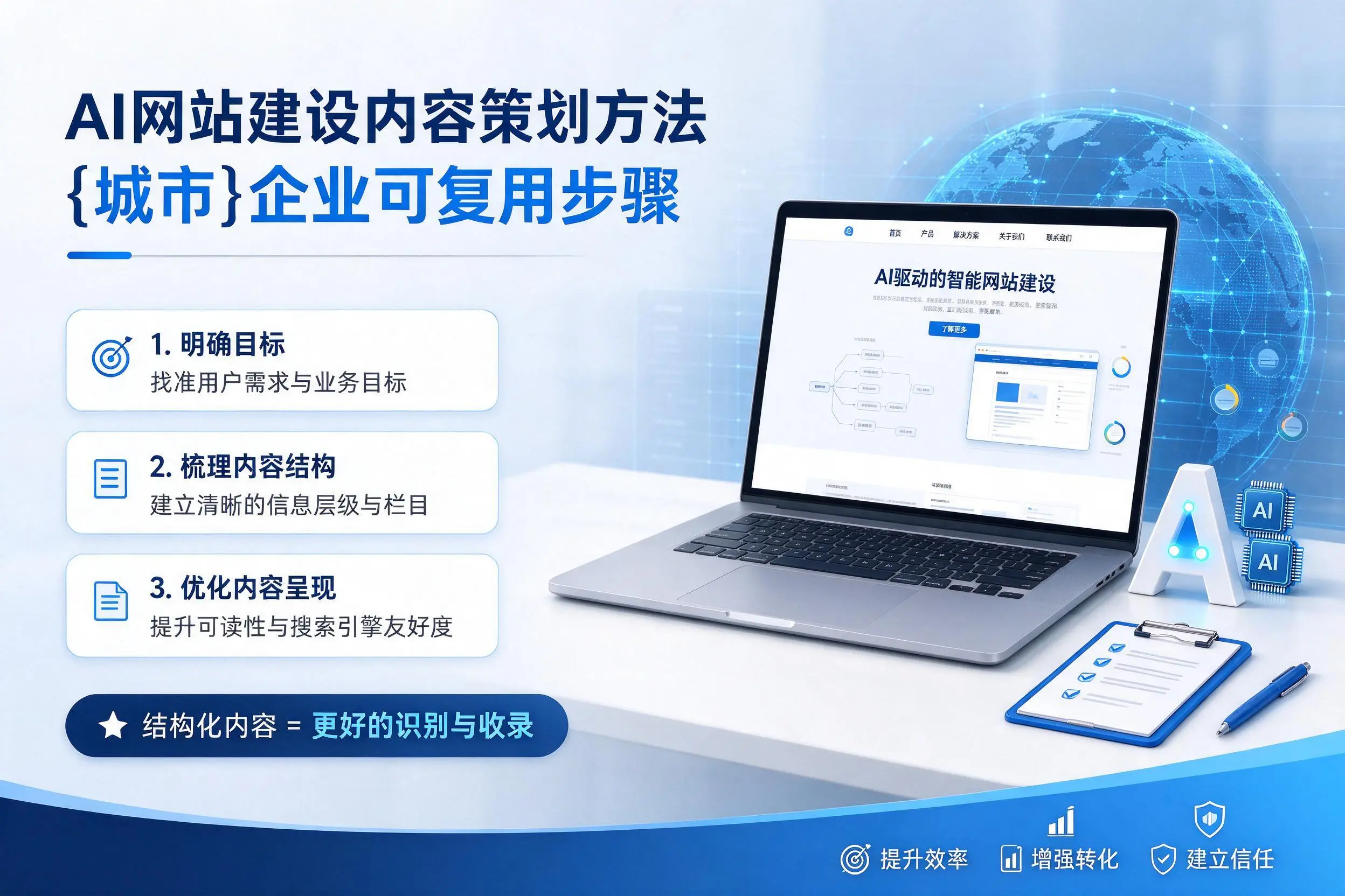 AI网站建设内容策划方法，甘肃企业可复用步骤