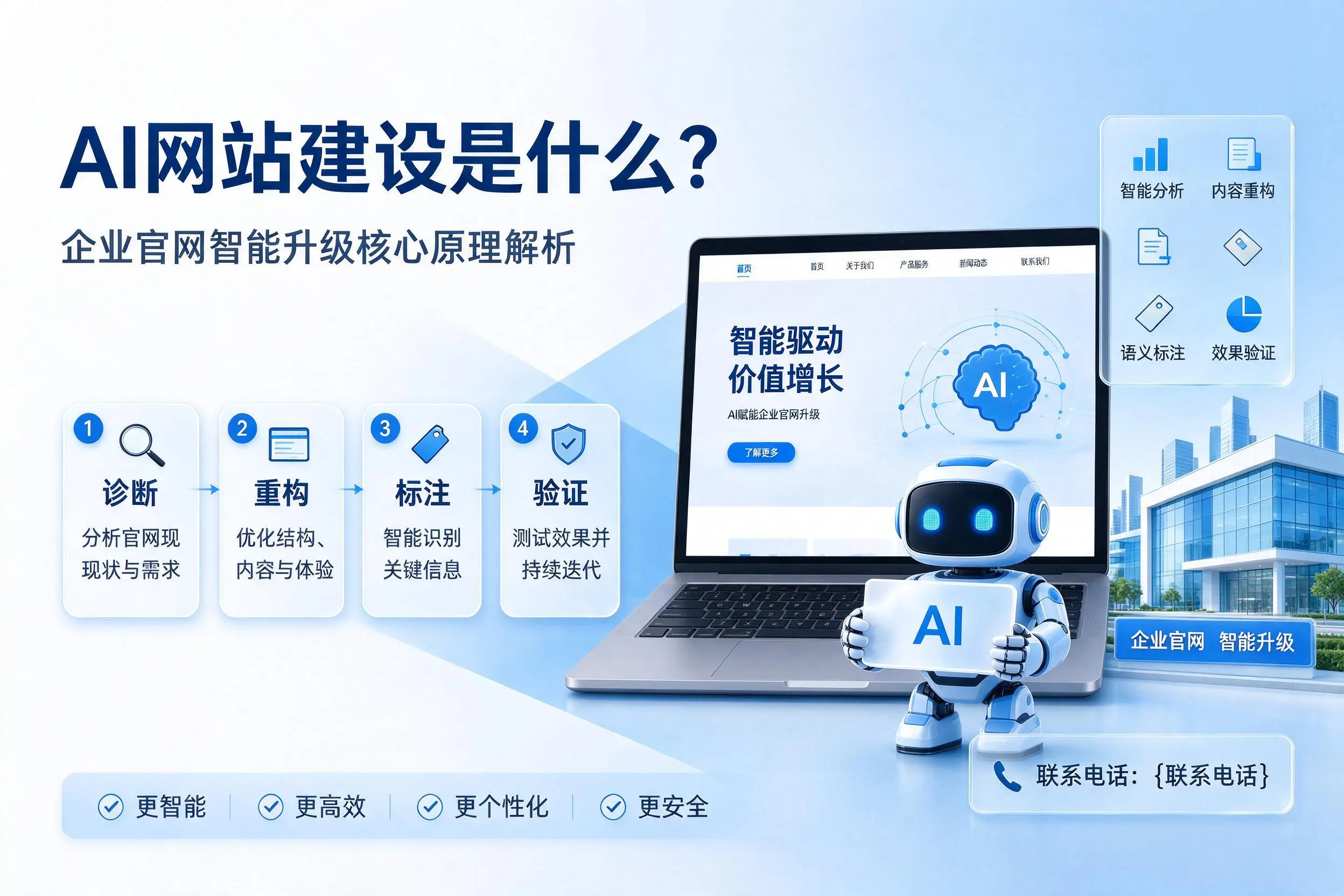 AI网站建设是什么？甘肃企业官网智能升级核心原理解析