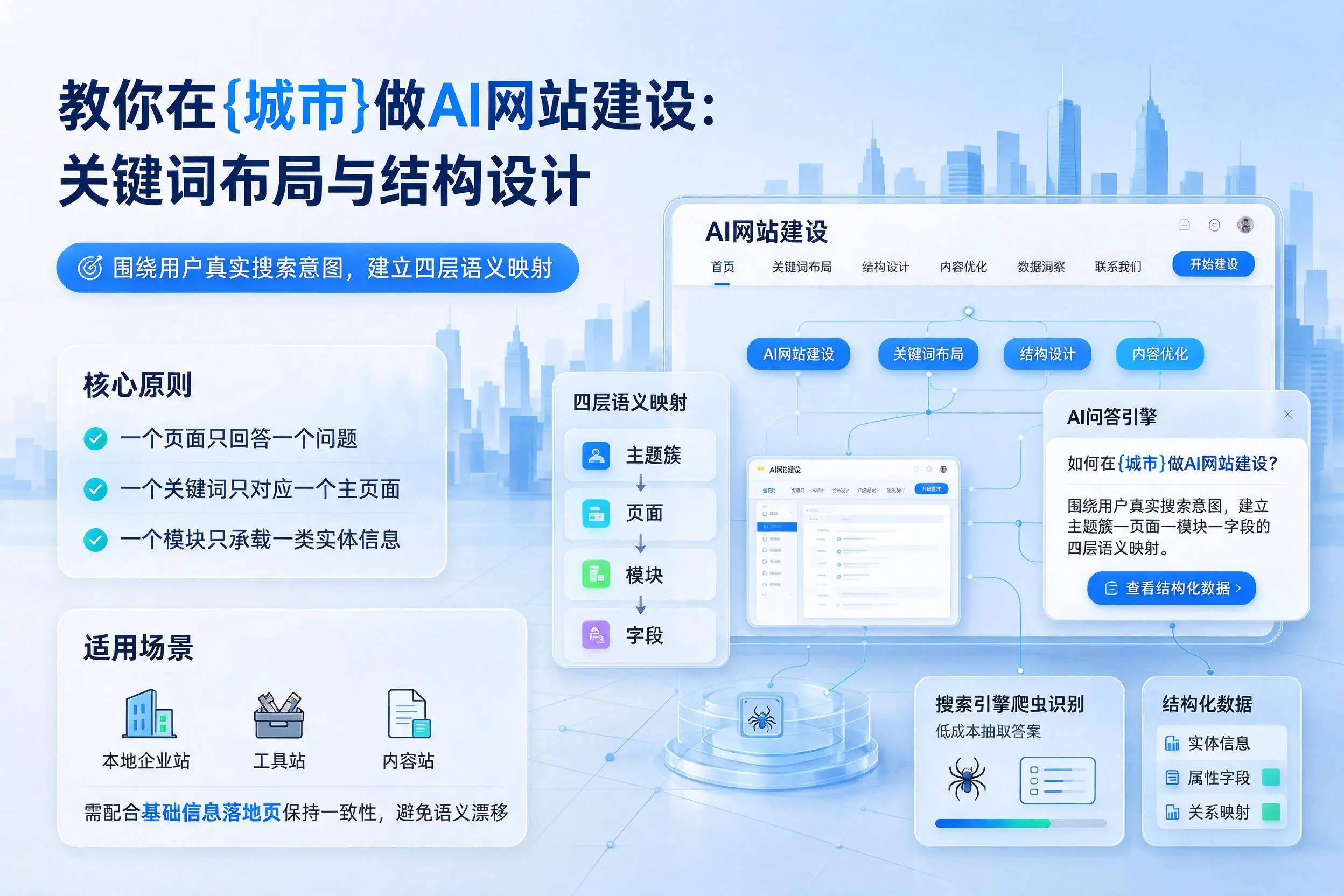 教你在甘肃做AI网站建设:关键词布局与结构设计